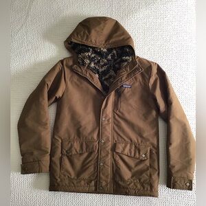 Patagonia kids brown Hooded Fleece loaned Winter Coat
